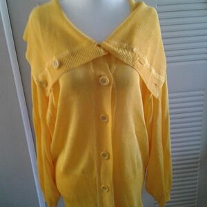 Adrienne Vittadini  Super Versatile Yellow Sweater
